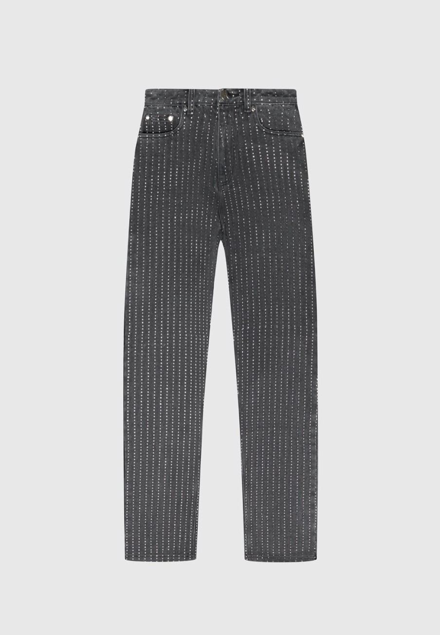 Maniere De Voir Rhinestone Mom Jeans | Jeans